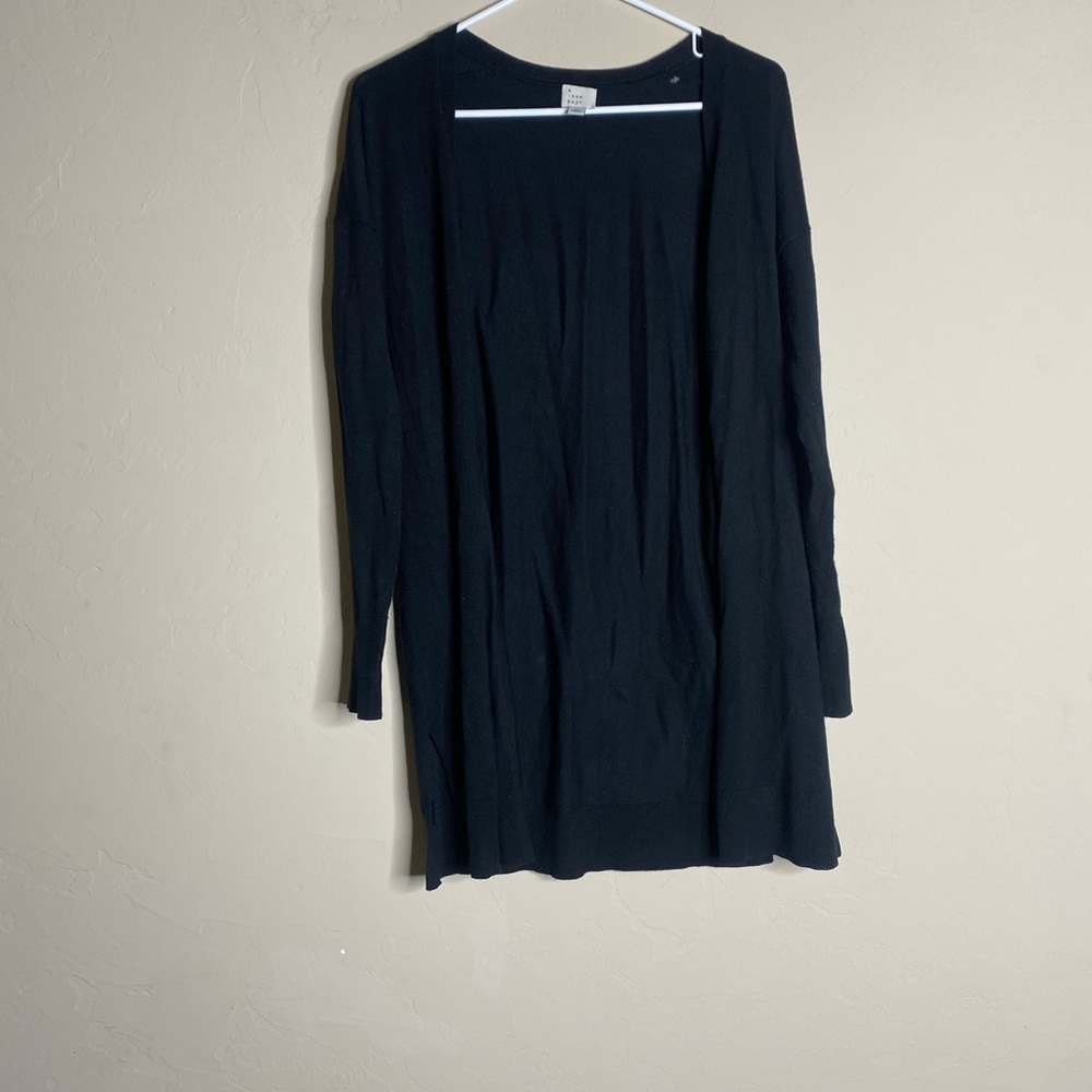Black cardigan